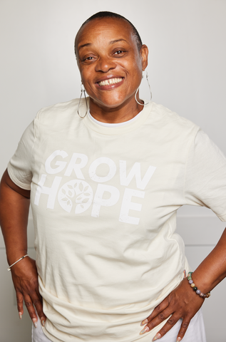 Grow Hope Soft Tee's - Cream